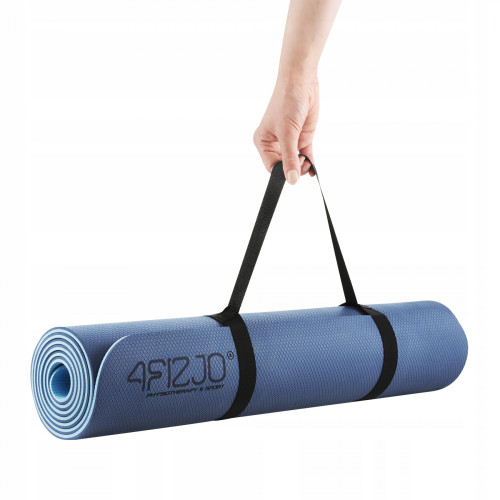 Мат для фитнеса  4FIZJO TPE 180 x 60 x 0.6 см Blue/Sky Blue - фото №11